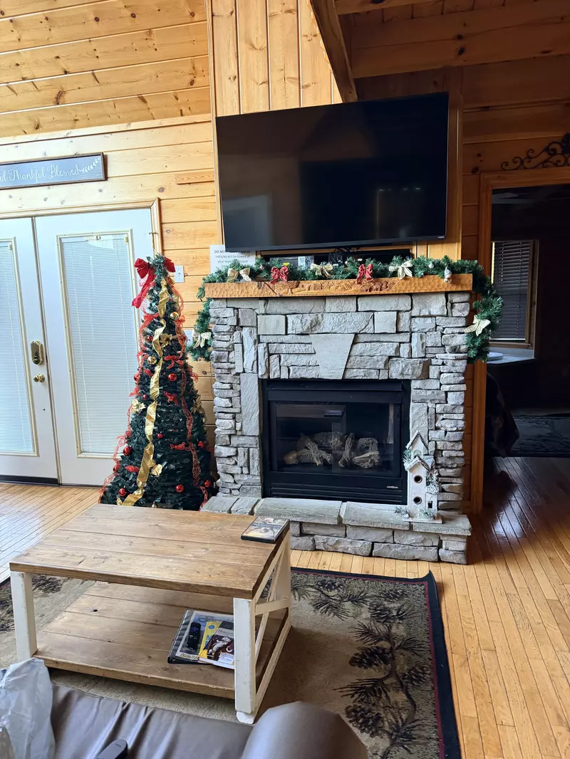 Amazing Grace decorated for Winterfest