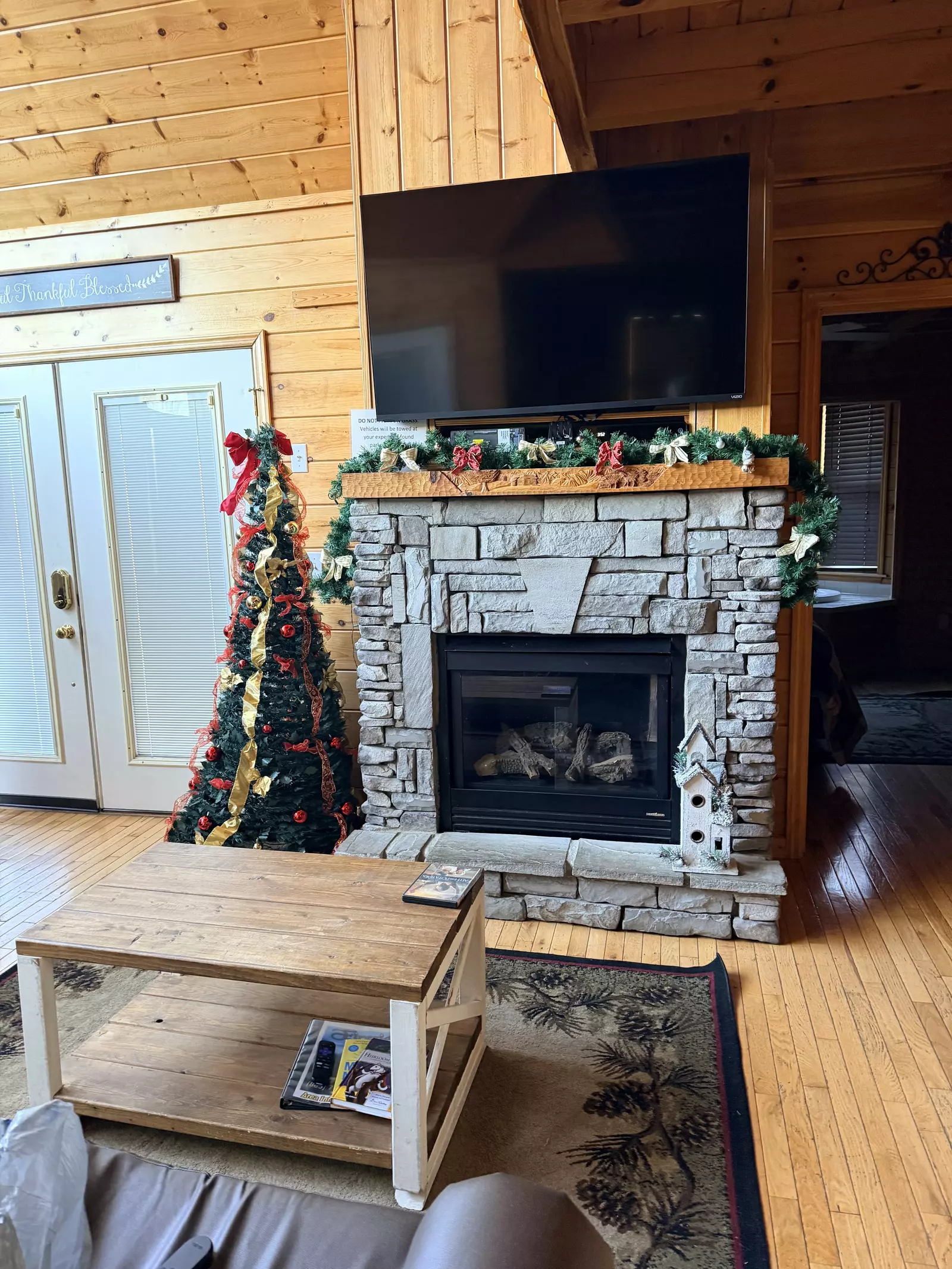 Amazing Grace decorated for Winterfest