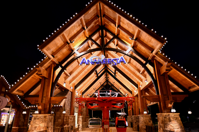 anakeesta in gatlinburg at night
