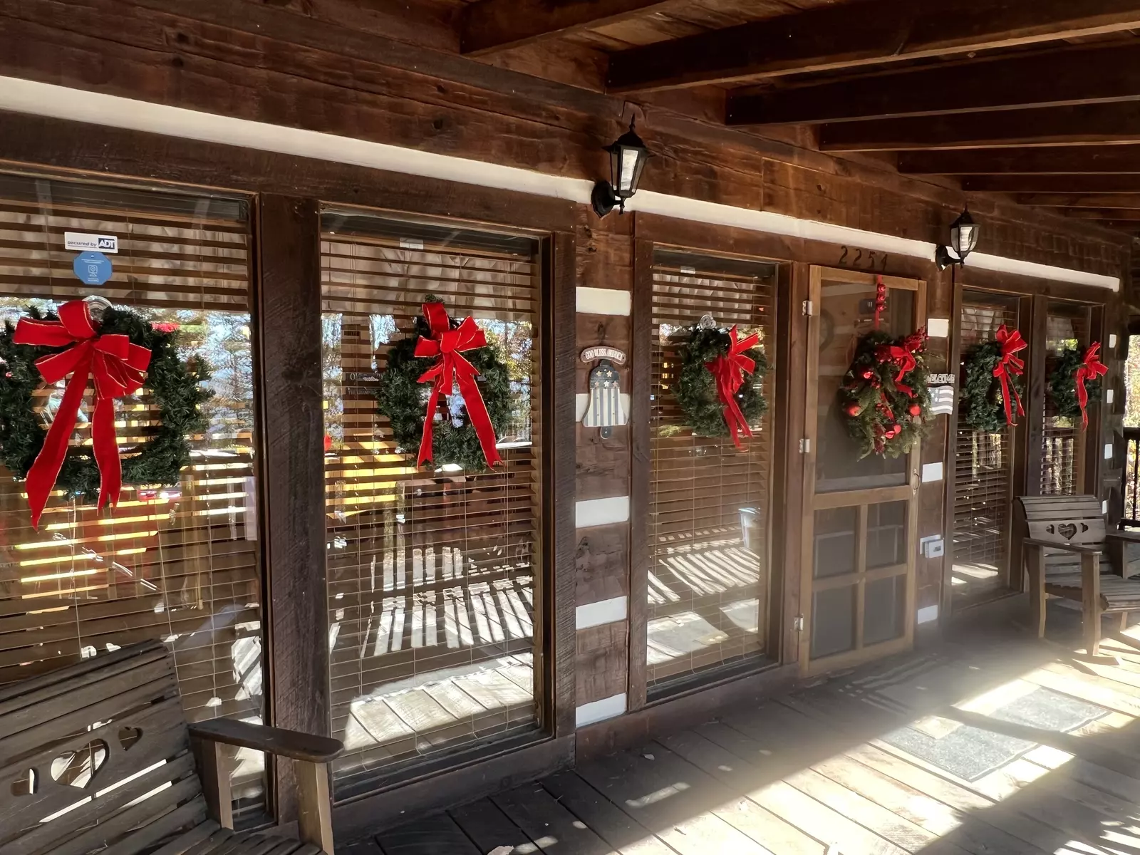 Old Glory decorated for Winterfest