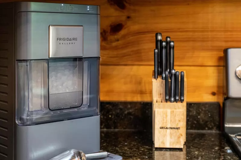 Enjoy a cup of ice from our nugget ice maker