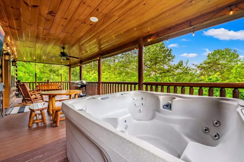 Enjoy your meal outside on your own private picnic table