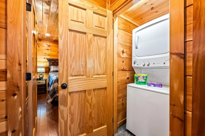 Washer and dryer in laundry room