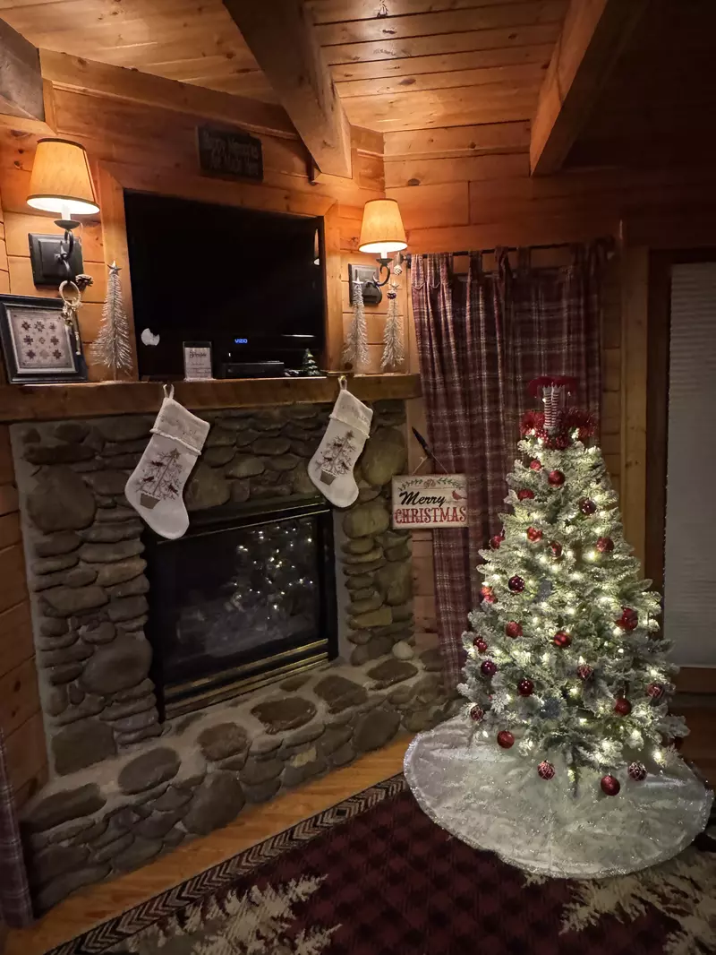 Tennessee Twilight Cabin Winterfest decorations