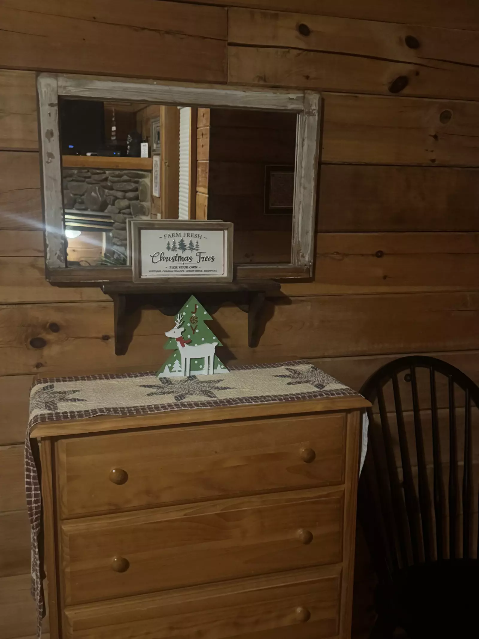 Tennessee Twilight Cabin Winterfest decorations