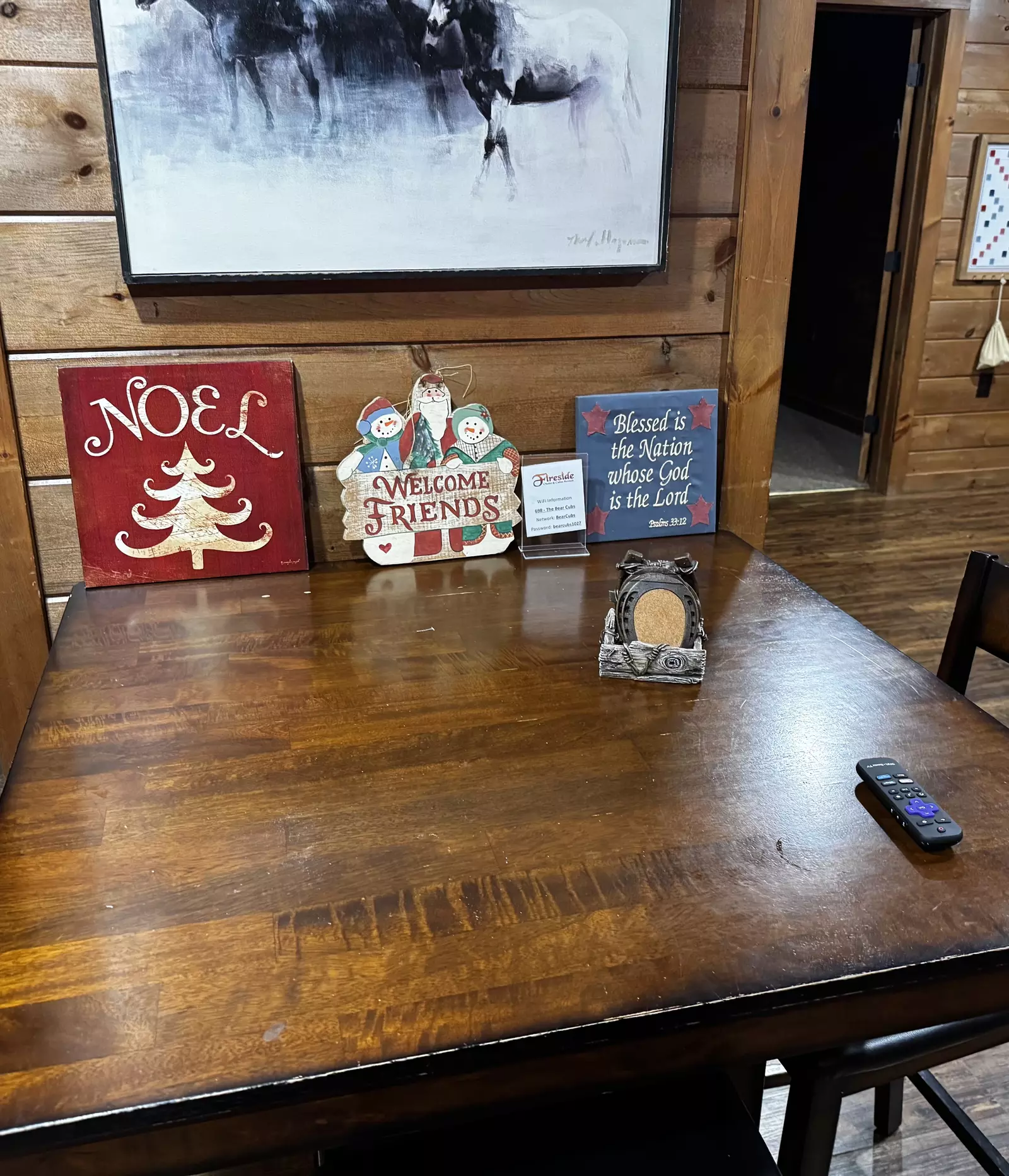 The Bear Cubs Winterfest decorations