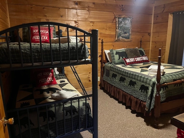 Baby Bear Cabin holiday decorations