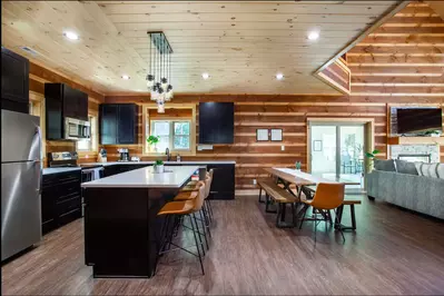 Open Kitchen, Dinning, Living area