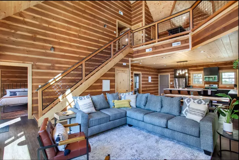 First Floor, Living area and two bedrooms