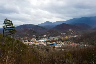 early winter at Gatlinburg Scenic Overlook