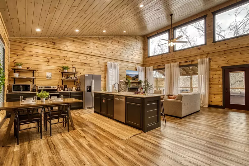 Open concept with natural light