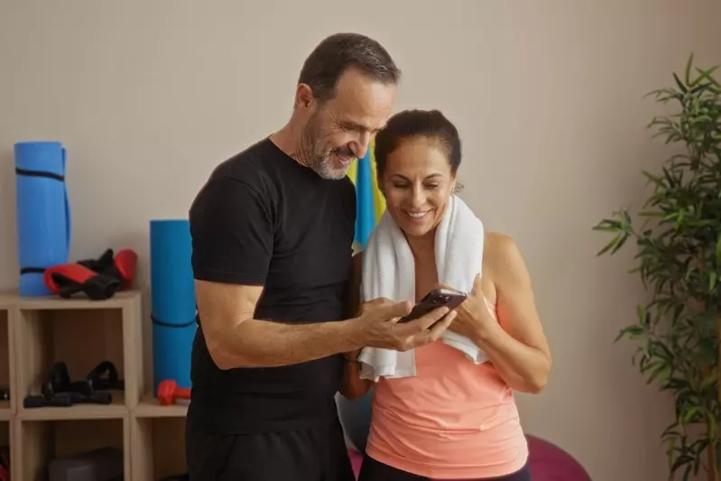 happy fitness family