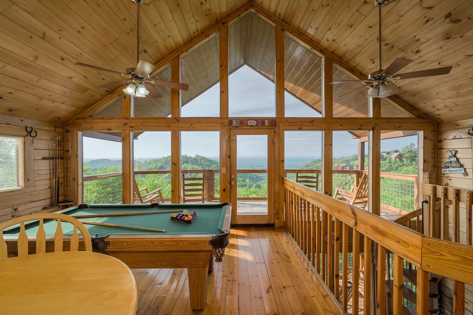 Loft with TV, Pool Table, Air Hockey, and View!!