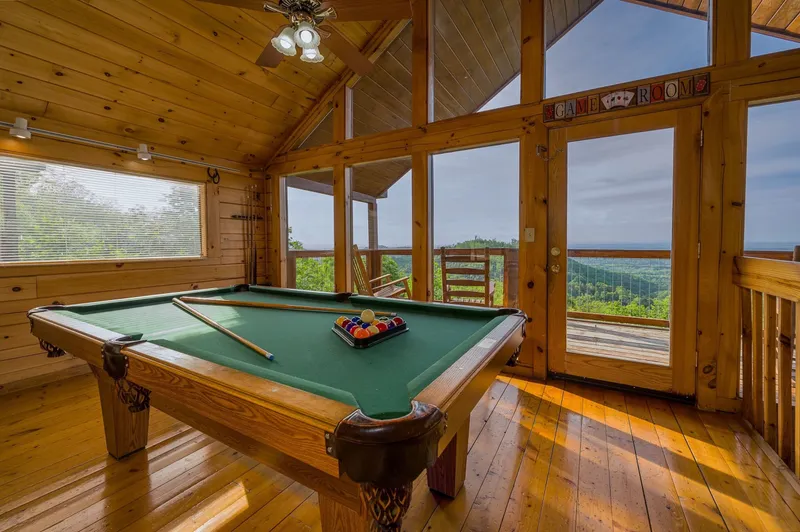 Play pool with a view!