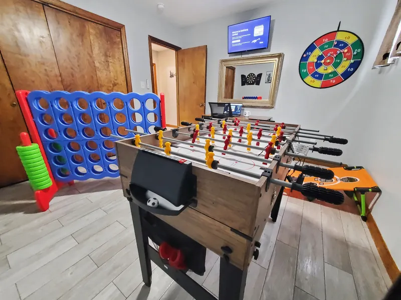 Game room with a variety of games