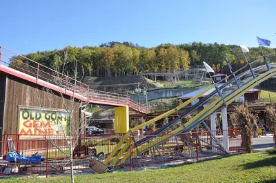 mountain coaster at goats on the roof in pigeon forge