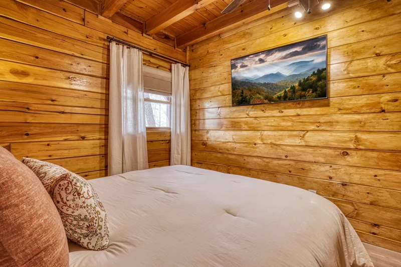 Sweet Dreams main level bedroom with 50 inch TV