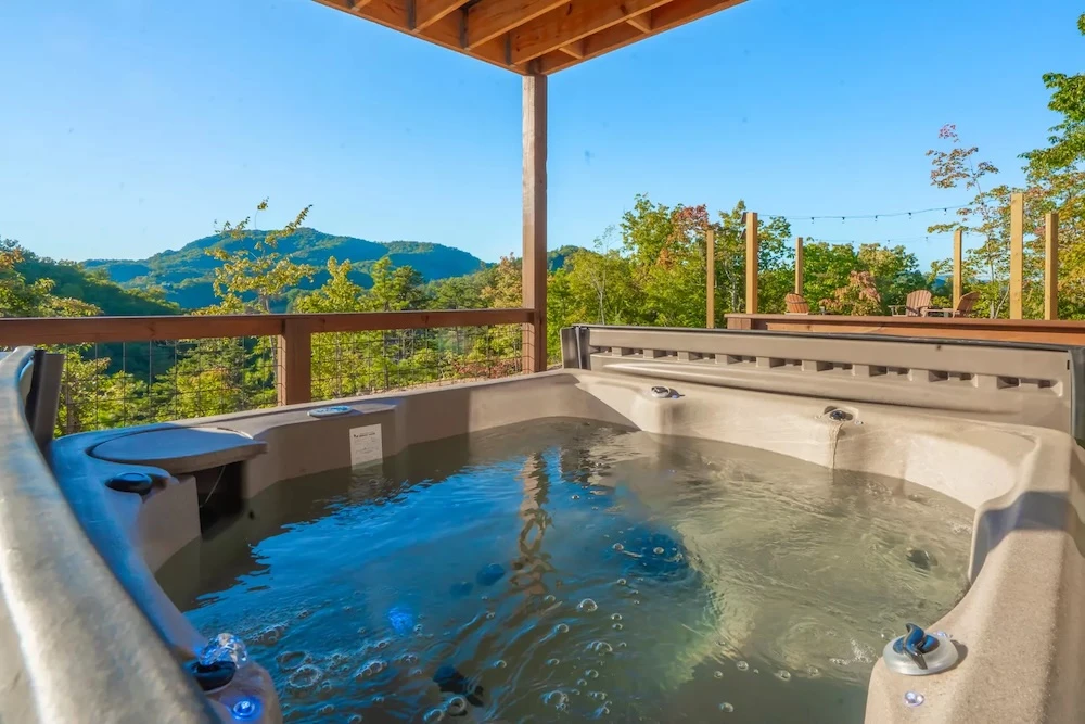 sunset ridge is one of the top cabins in the Smokies with a hot tub