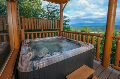 old hickory is one of the top cabins in the Smokies with a hot tub