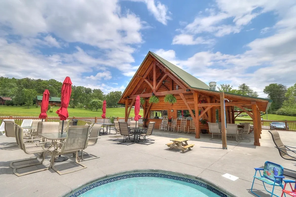 As an added amenity for our guests, Mountainside Memories provides access to the Honeysuckle Meadows Pool, Deli, and Fishing Pond. This is a wonderful nearby spot to relax, enjoy a meal, or spend some time outdoors during your stay.