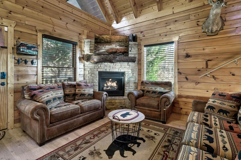 Cozy Living Room with fireplace