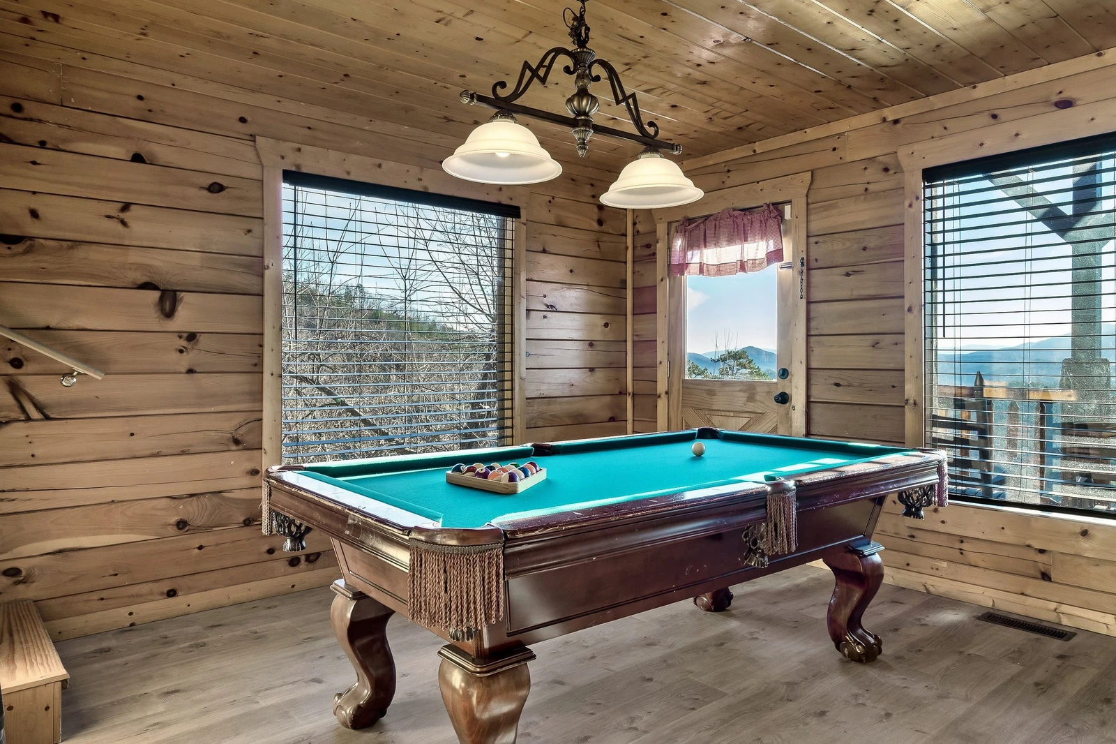 Pool Table with a view