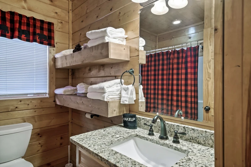 Full bath on the lower level