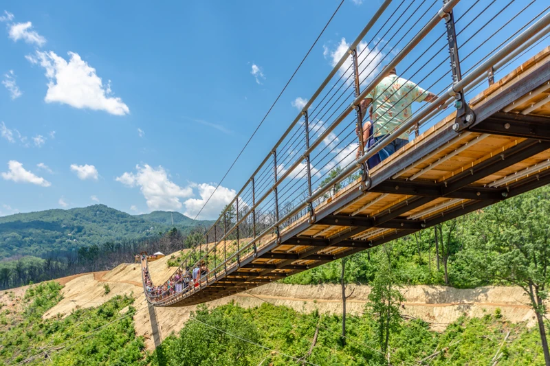 Gatlinburg SkyBridge is one of the best things to do in Gatlinburg TN in May