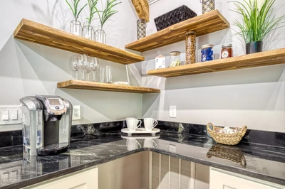 Mountain Lake Home coffee station