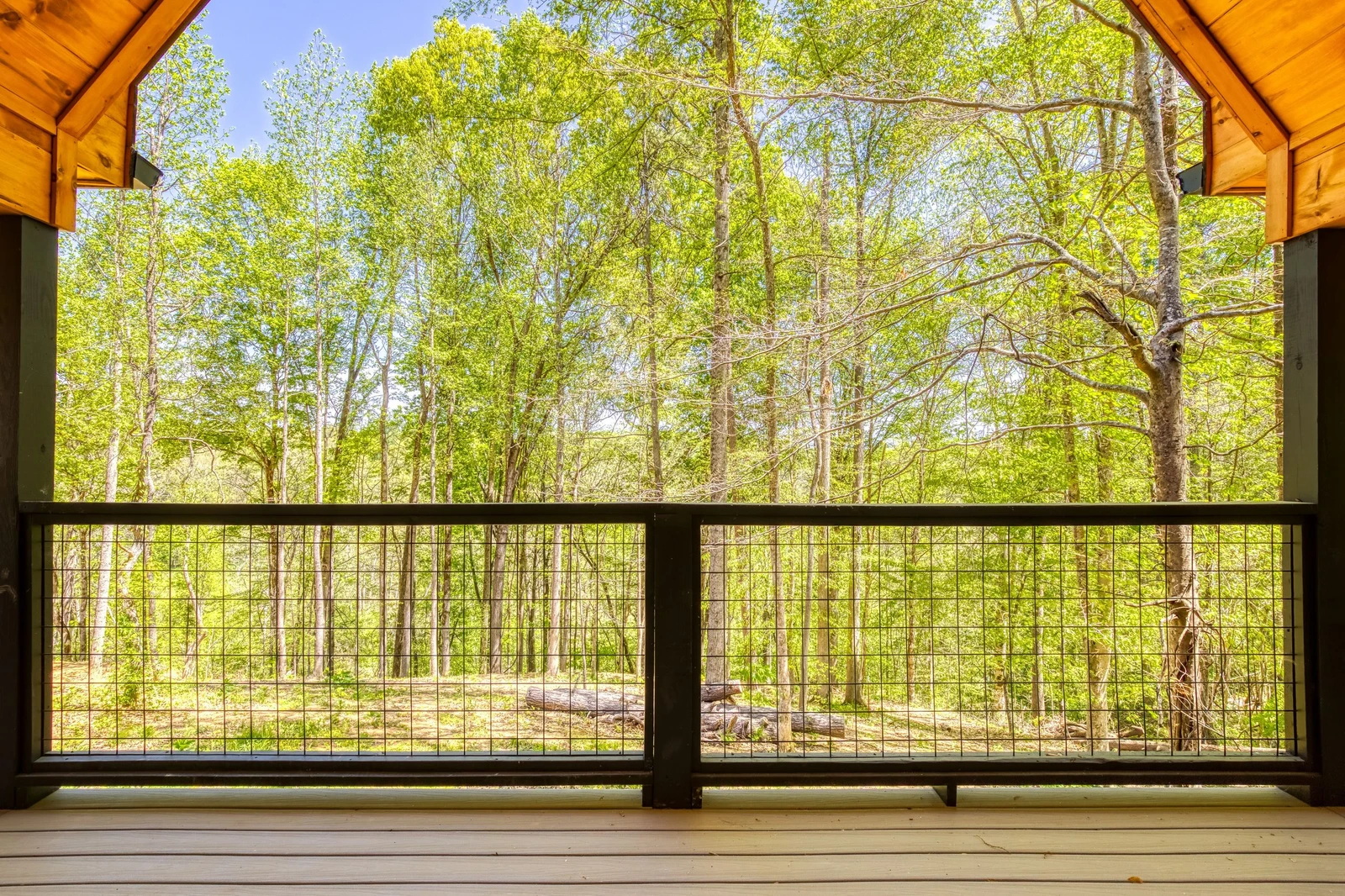 Mountain Lake Home covered back deck
