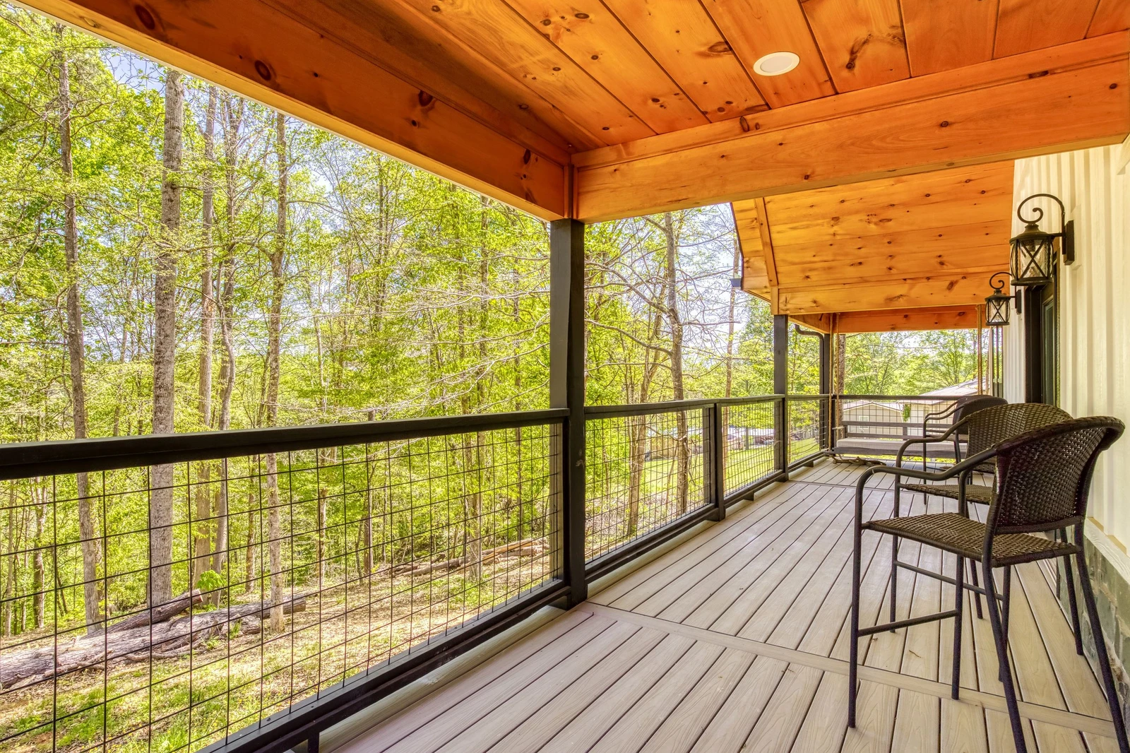 Mountain Lake Home covered back deck