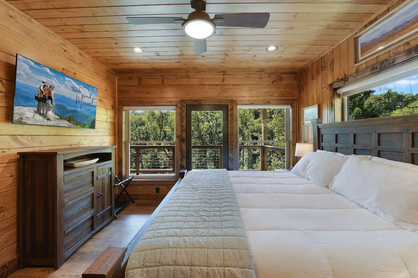 Master Bedroom with Walkout to Porch