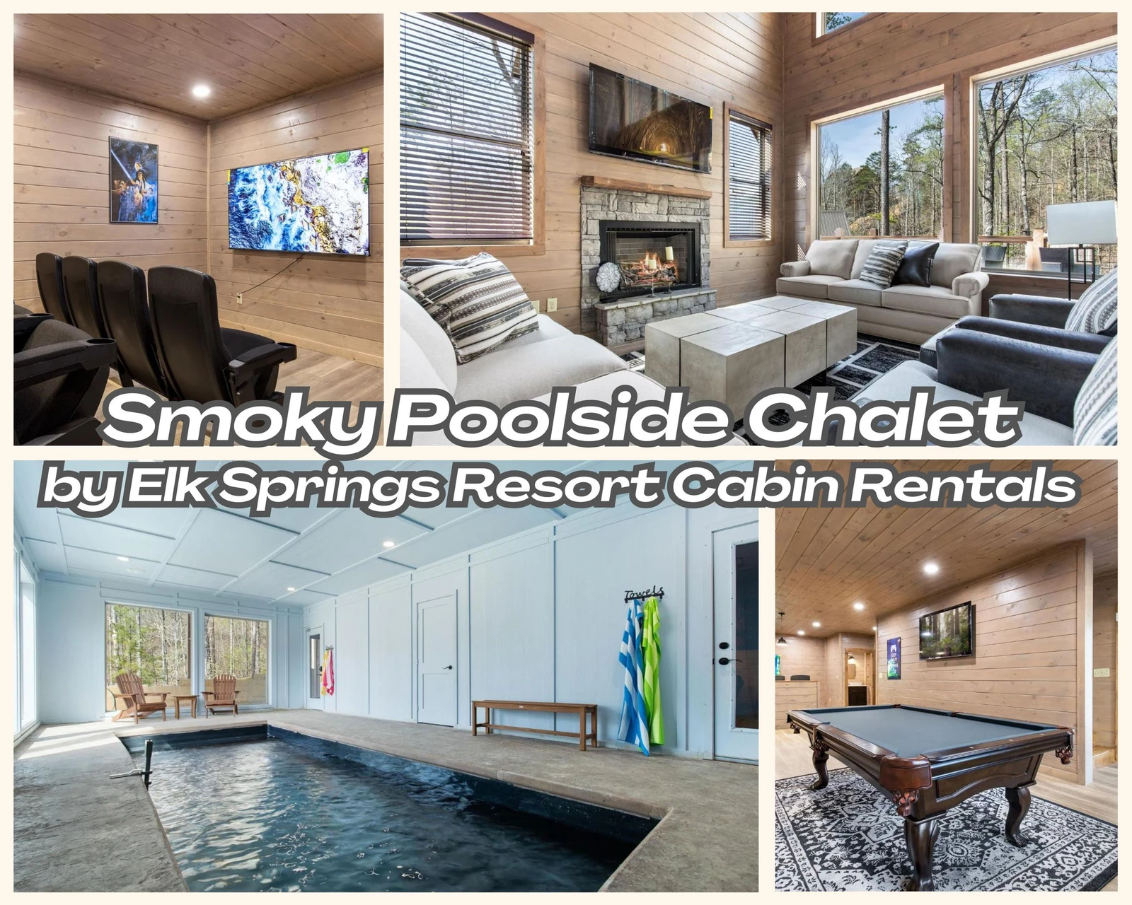 Property image, Exterior, of Smoky Poolside Chalet