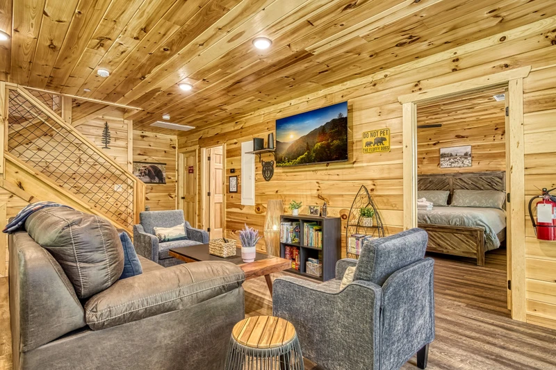 Mountain Memories lower level game room