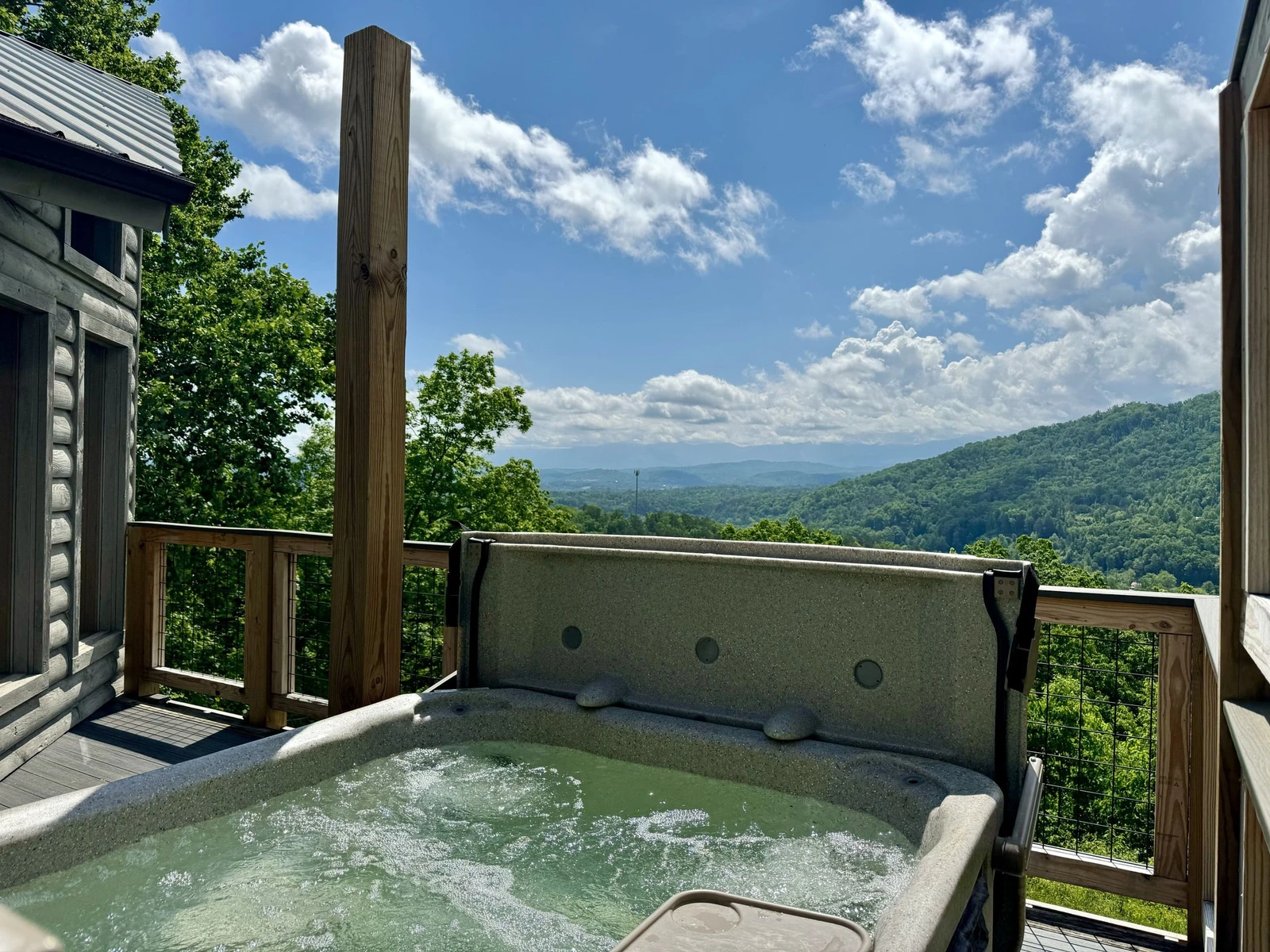 Summer Hot tub View