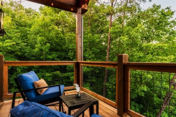 Enjoy private deck off bedroom 5
