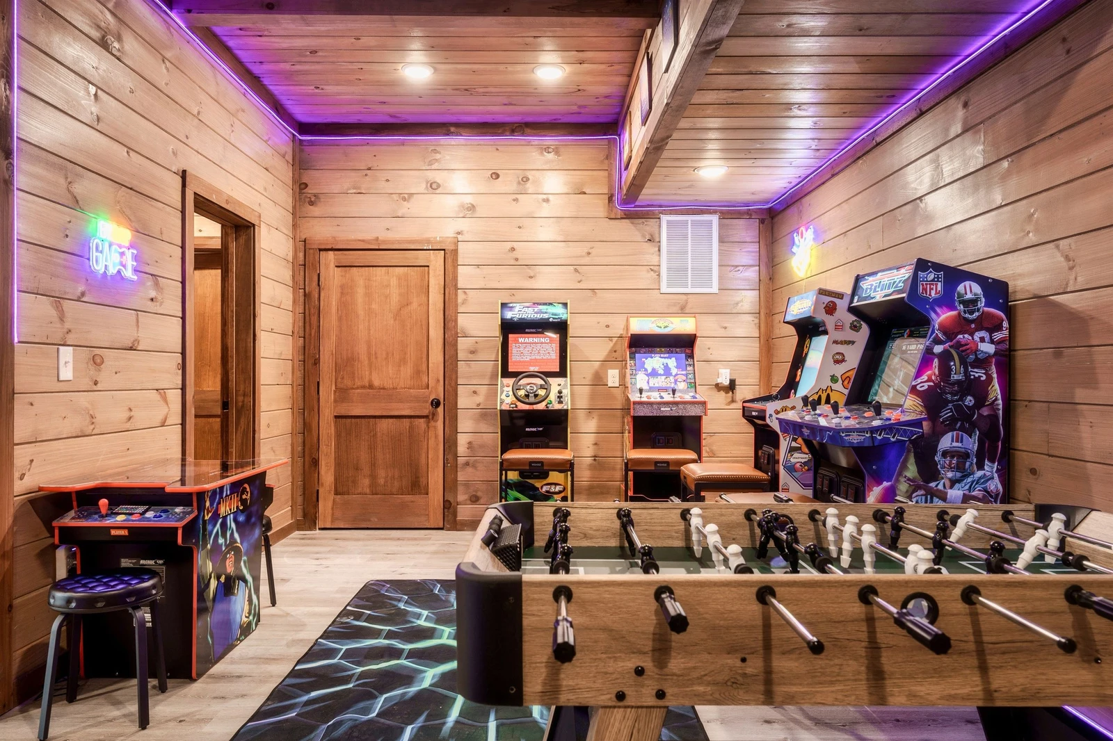 Game Room with multiple arcades