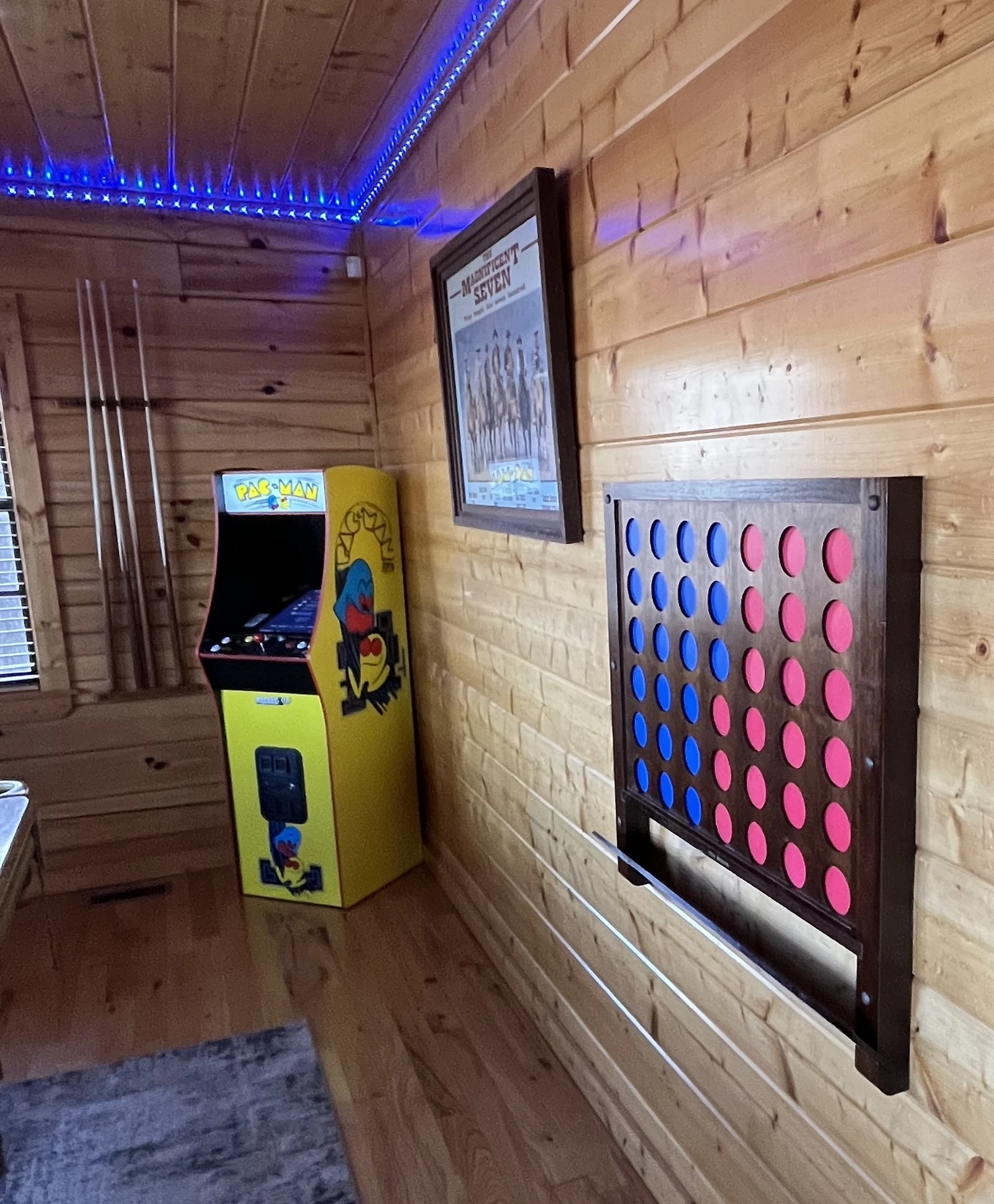 Game room with pool table