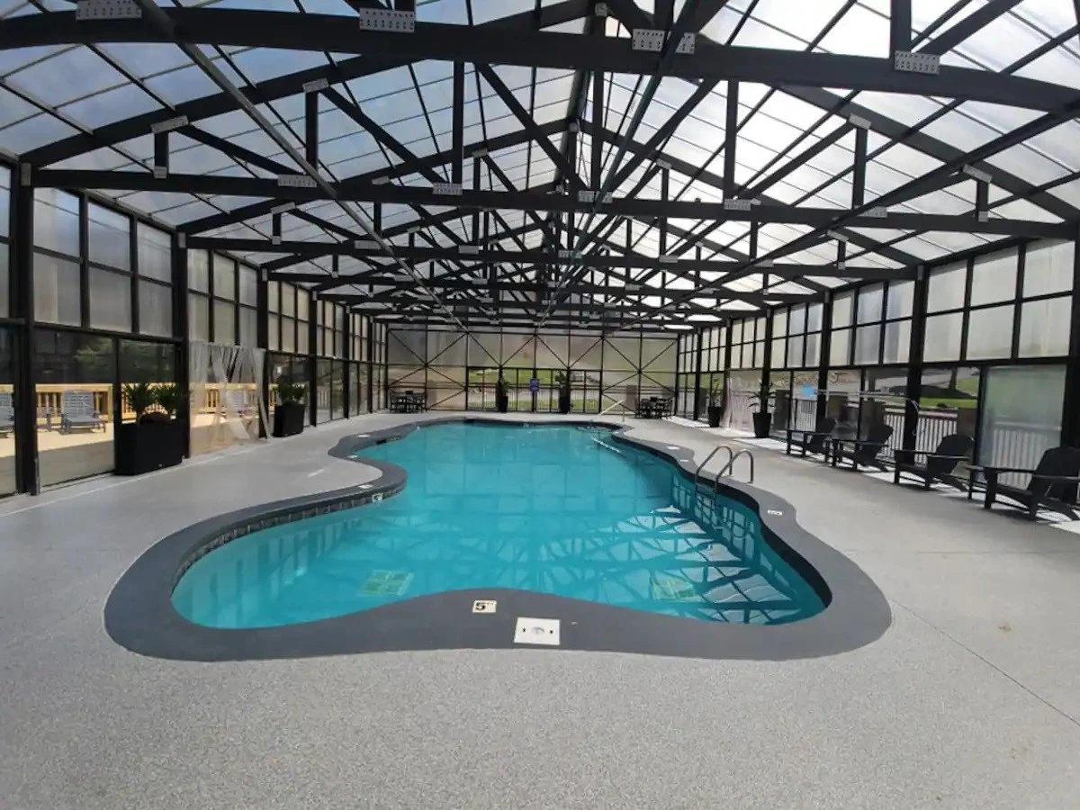 Hidden Springs Resort indoor heated pool available all year round!!!