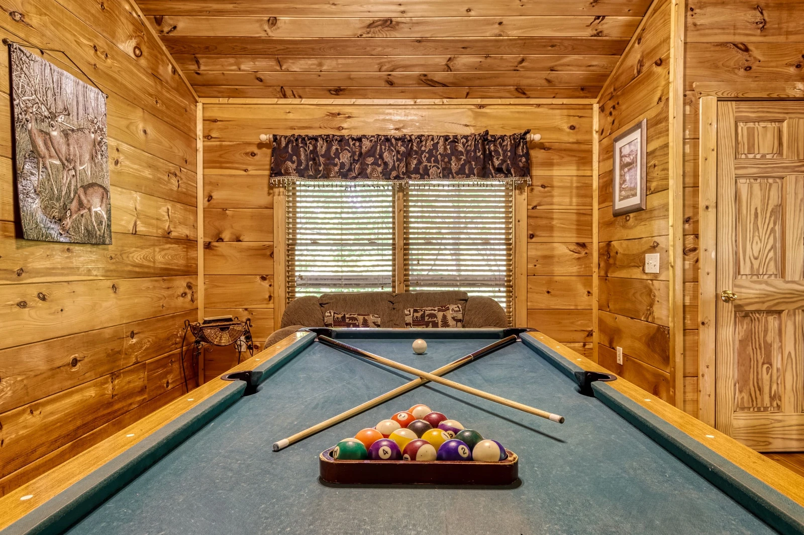 Pool Table Naughty Pines 1 Bedroom Pigeon Forge Cabin Rental