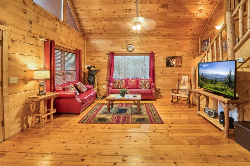 Perfect 1 BR with Loft Cabin Between Pigeon Forge and Gatlinburg