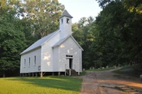 missionary baptist church in Cades Cove is one of the best things to do in the Smoky Mountains
