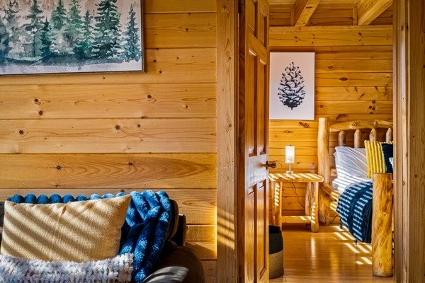 Main floor king BR 2 suite with private deck and bathroom