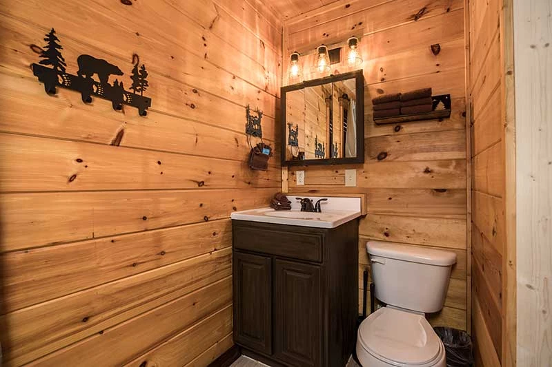 Second bedroom's bath sink .