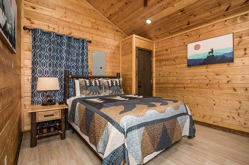 Your cabin's 1st bedroom.