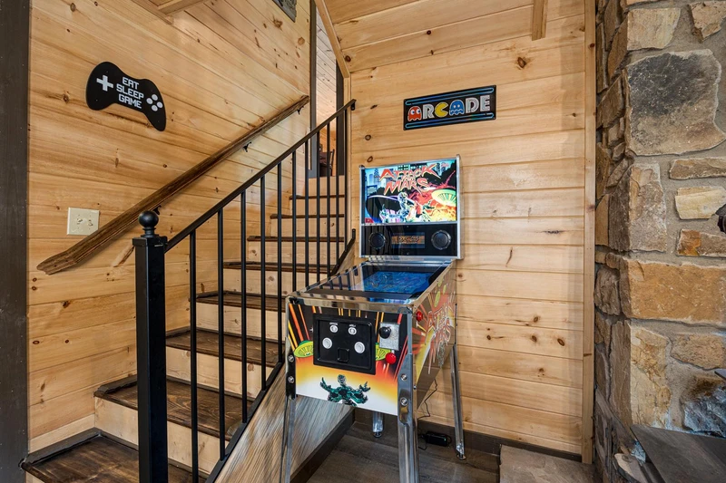 Pinball machine at your cabin in the Smokies.