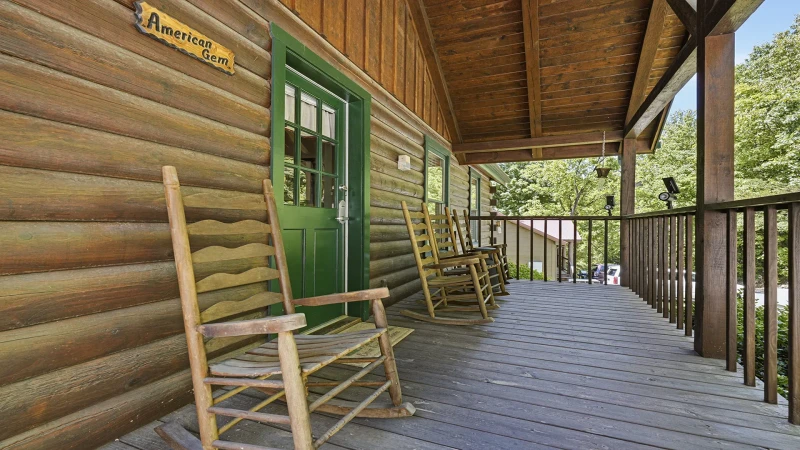 Take a break and relax in your cabin rockers.