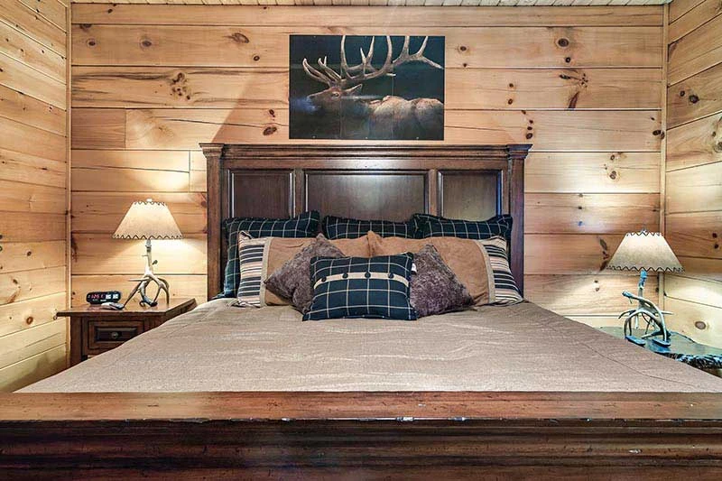 Large comfortable bed.