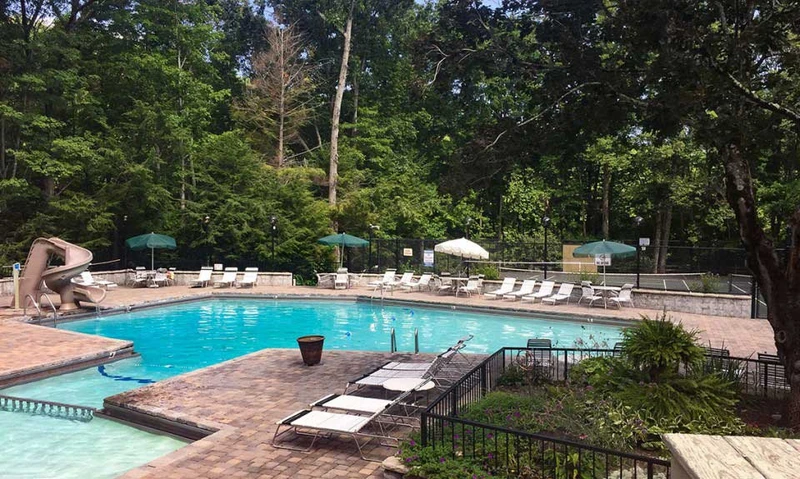 One of three pools available for your use while staying in Chalet Village Gatlinburg.