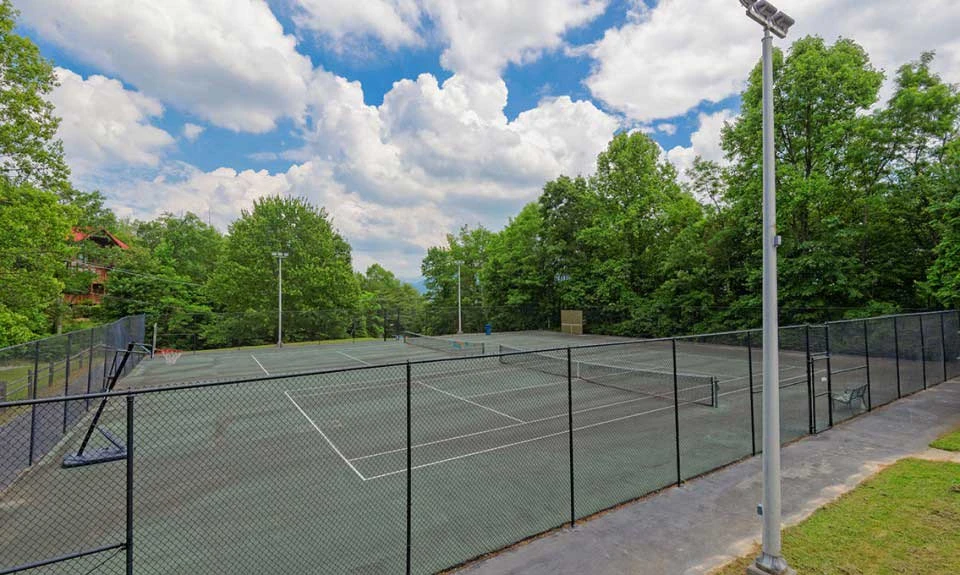 Enjoy a few games of tennis.